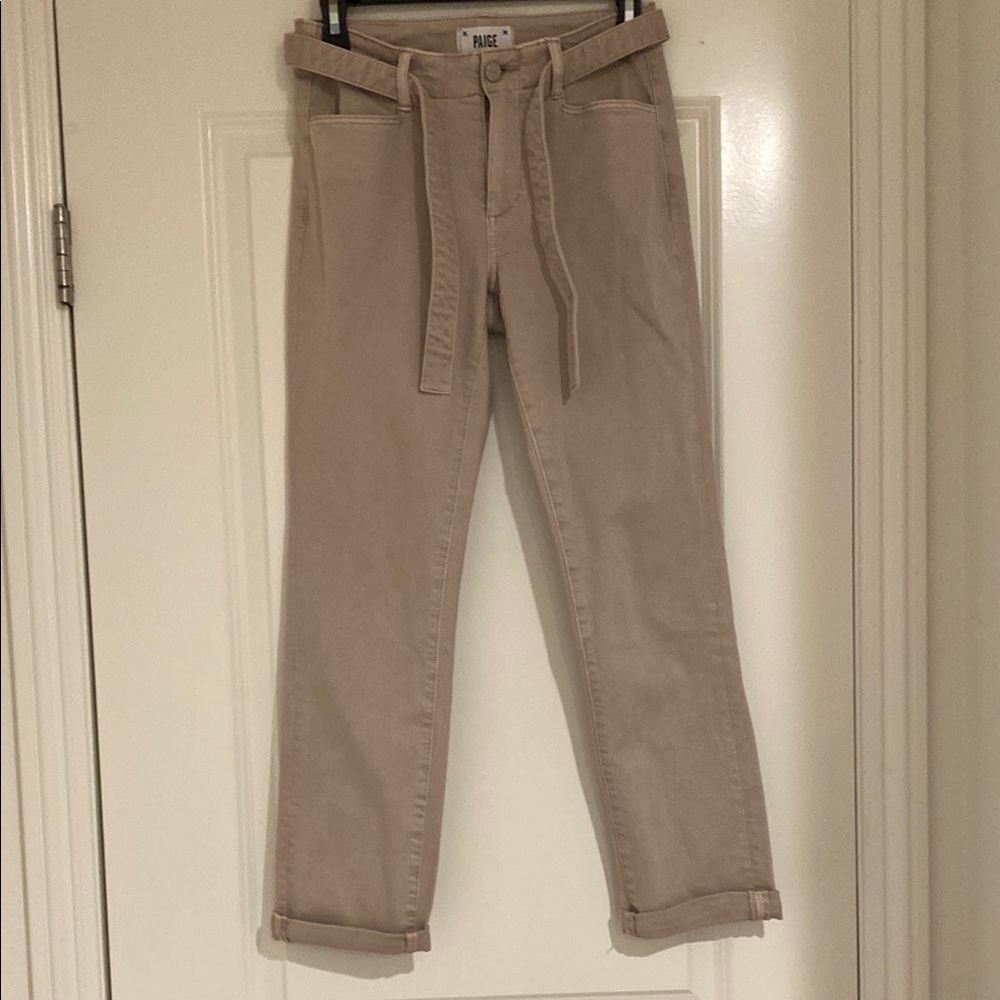 PAIGE Brigitte Belted Trousers NWOT!